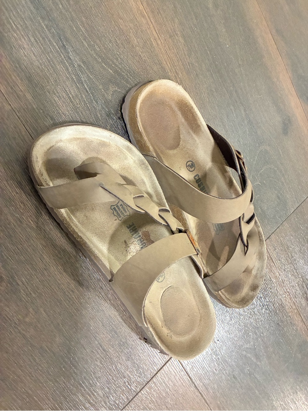 Cushionaire Braided Strap Slip-On Sandals